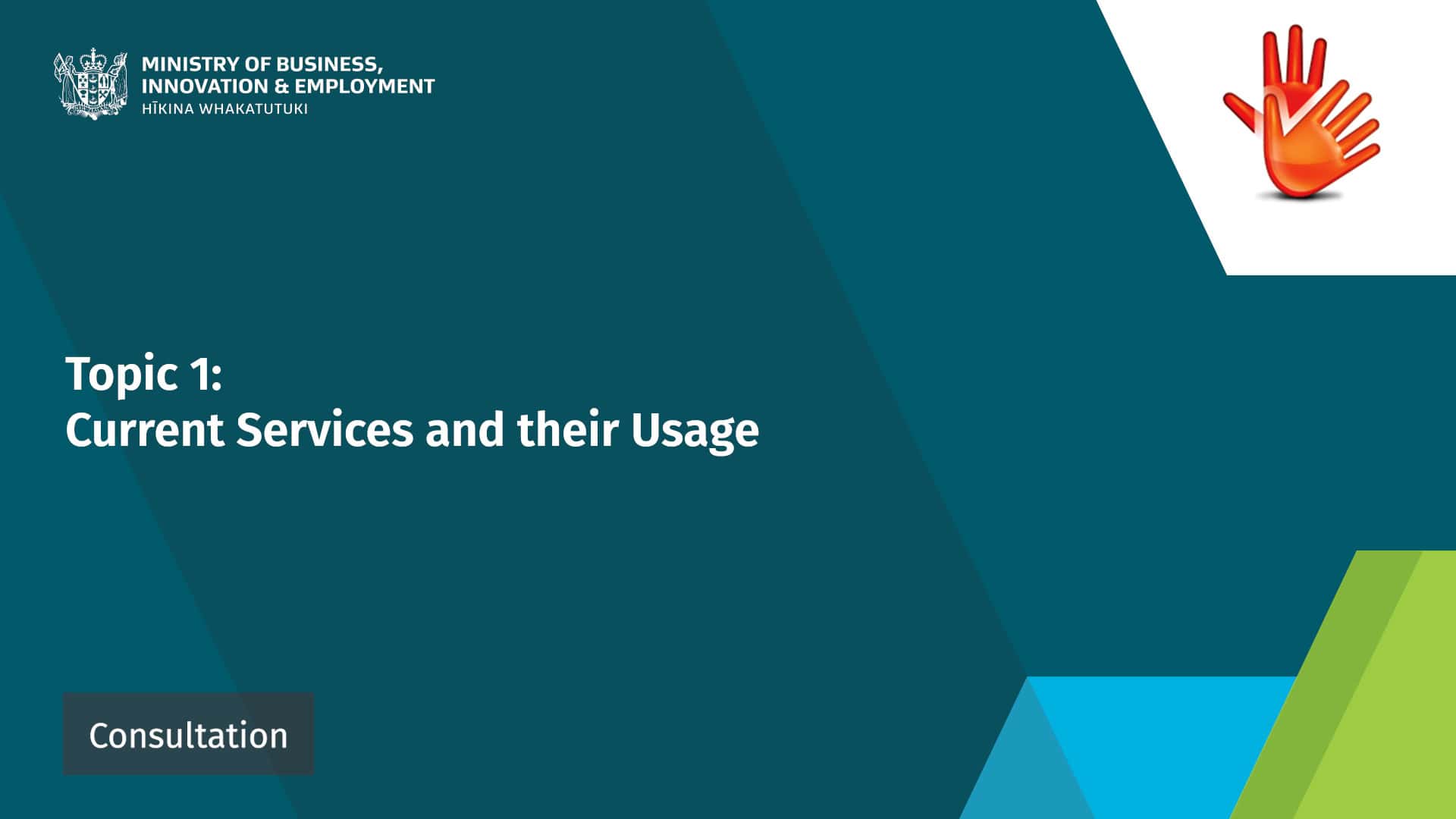 Topic 1 - Current Services and their Usage