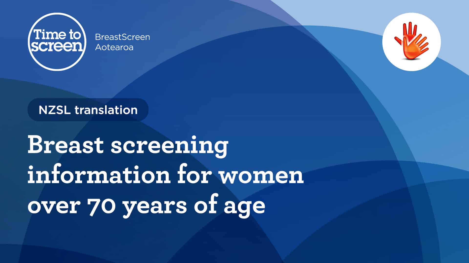 BreastScreening Information for women over 70 years of age